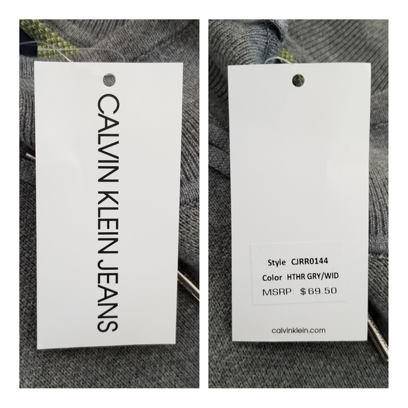 Calvin Klein Jeans Travel Logo Mock Neck Sweater - Picture 7 of 8